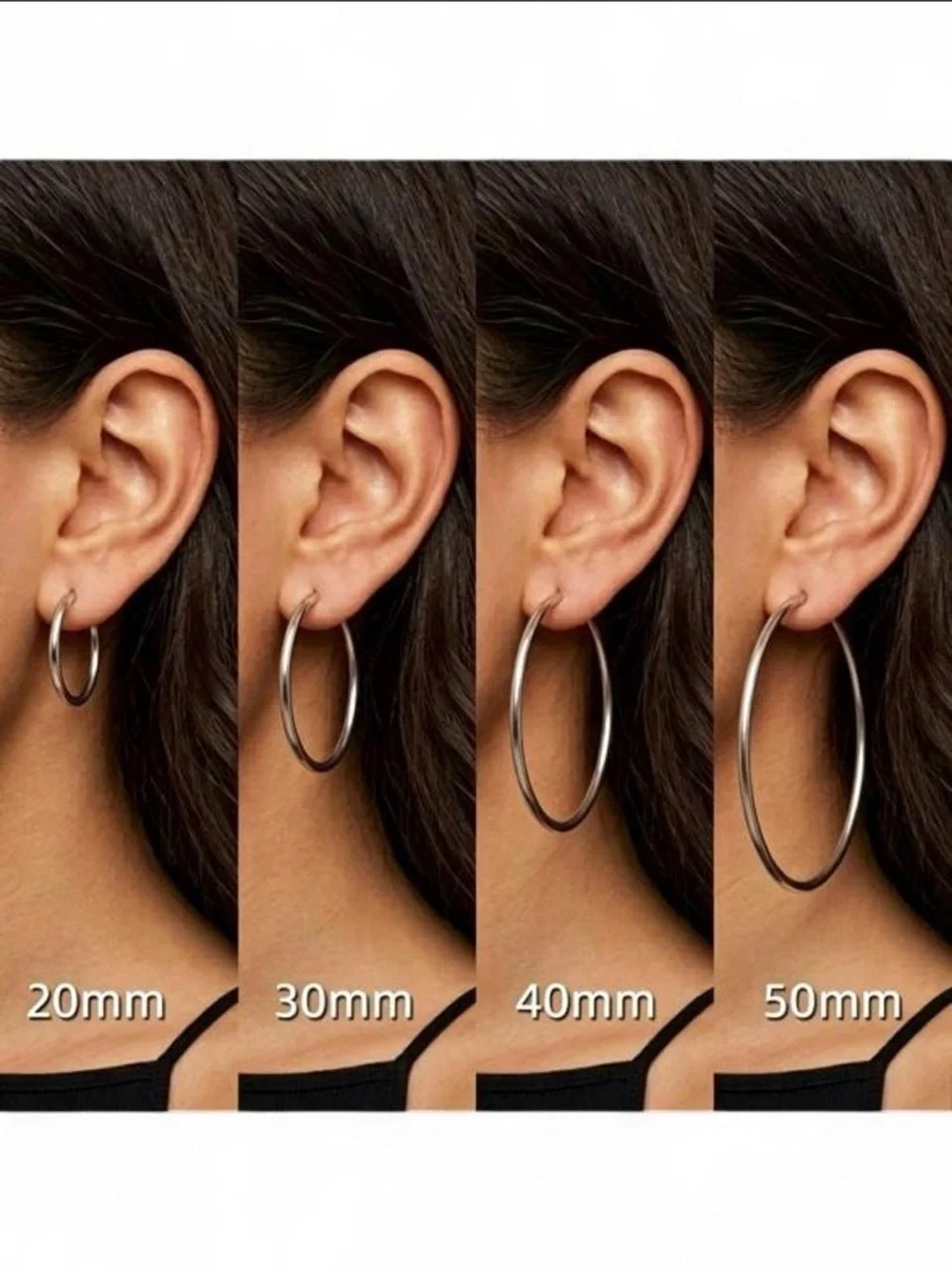 Titanium Hoop Earrings - Women Jewelry hypoallergenic